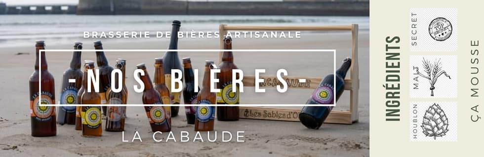étiquette présentation nos bières de la Cabaude